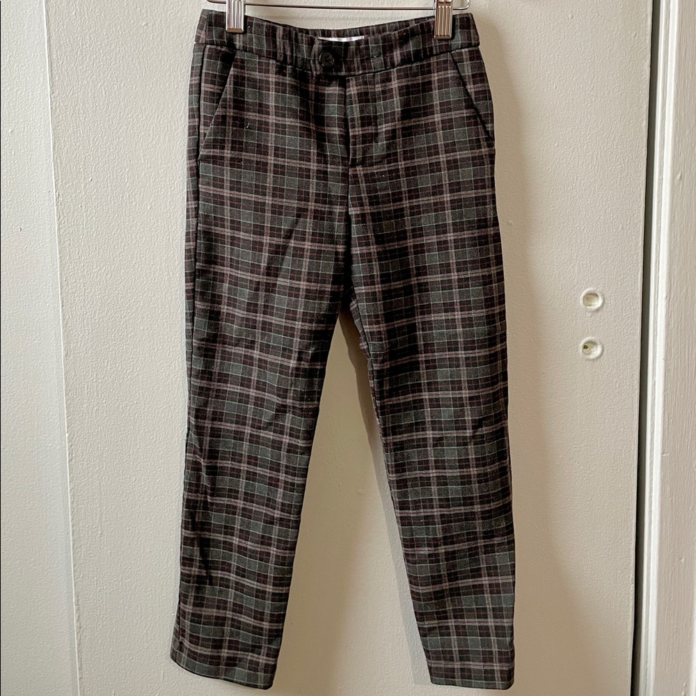Zara Girls Plaid Pants Size 7